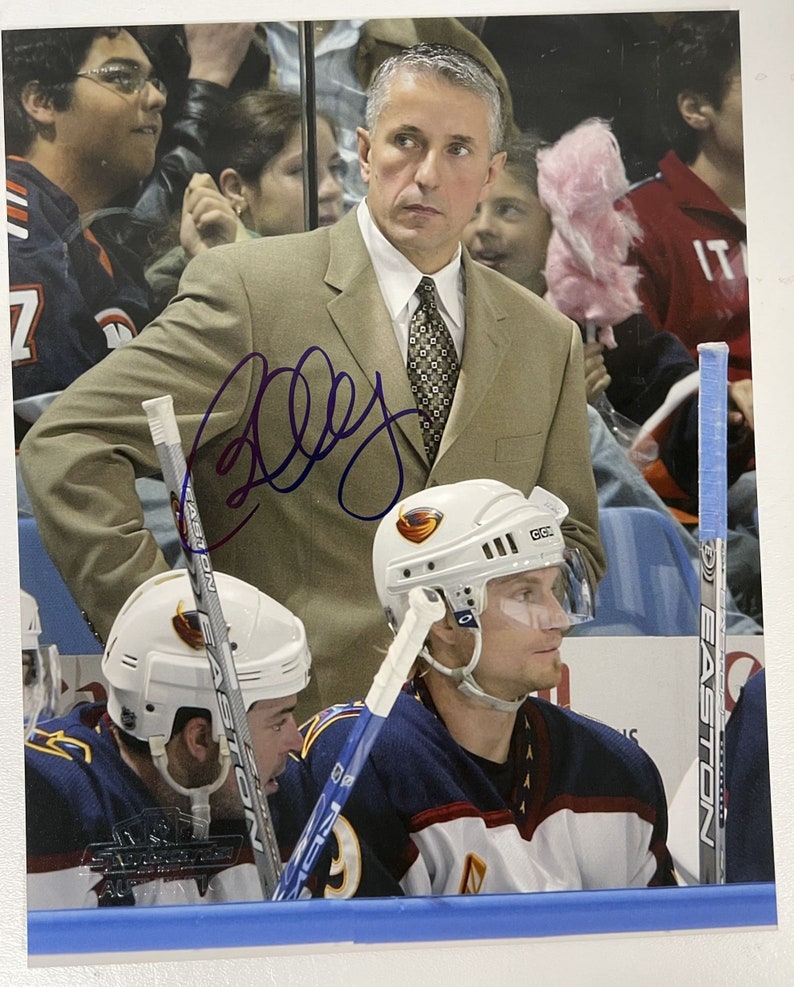 Bob Hartley Signed Autographed Glossy 8x10 Photo Poster painting Atlanta Thrashers - COA Matching Holograms