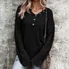 Women's Autumn Button Casual Knit Sweater