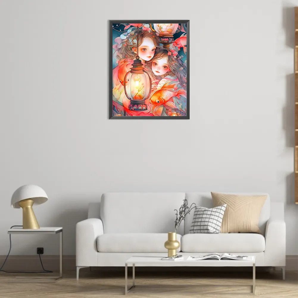 Full Round Diamond Painting 40*50cm - Girl