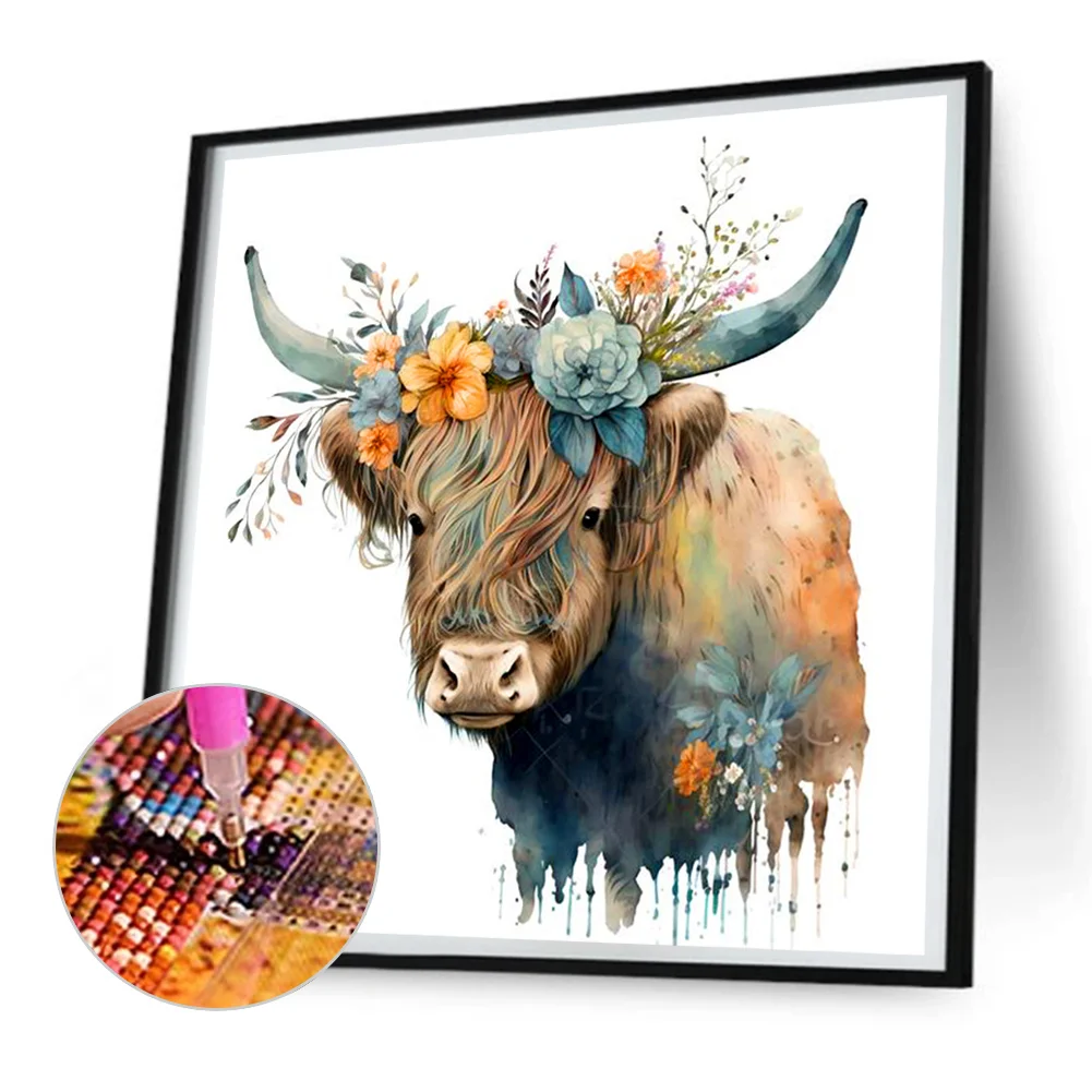 Diamond Painting - Full Round Drill - Flower Yak(Canvas|30*30cm)