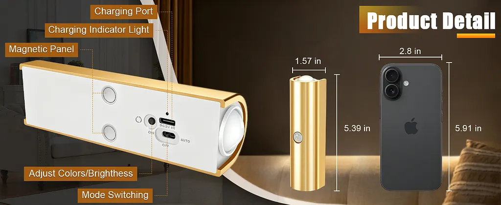 Rechargeable Wall Sconce