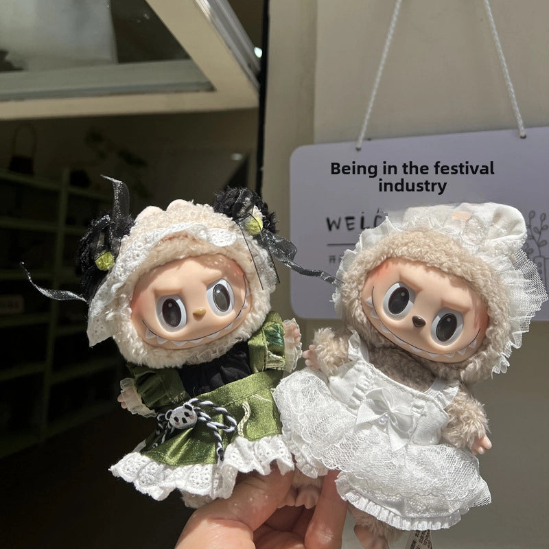 17cm Labu Sweet Wedding Princess Dress Suit Blind Box Macaron Keychain Pendant