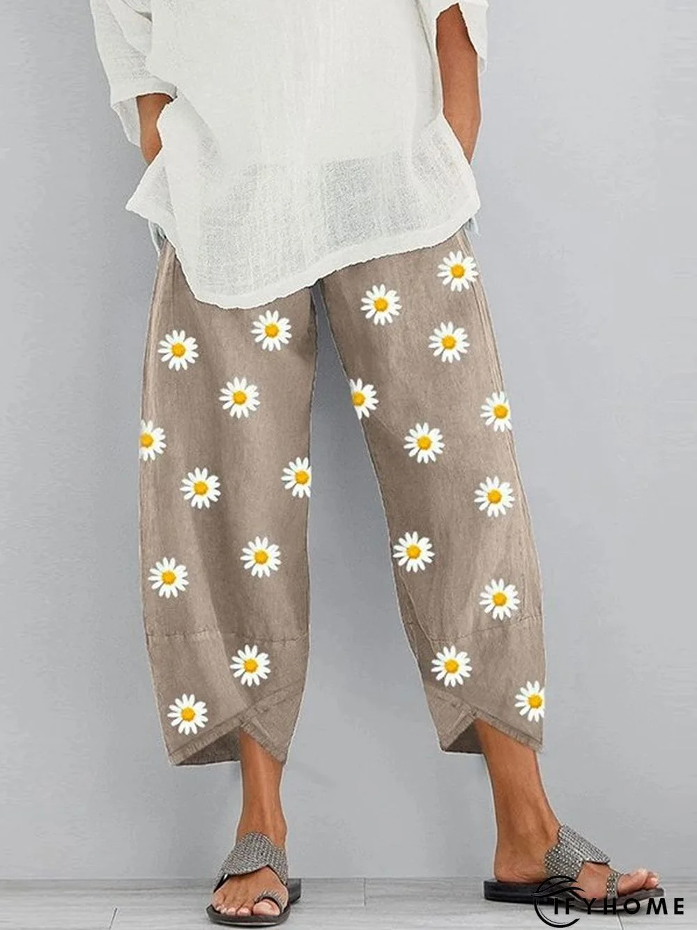 Floral-print Casual Pants | IFYHOME