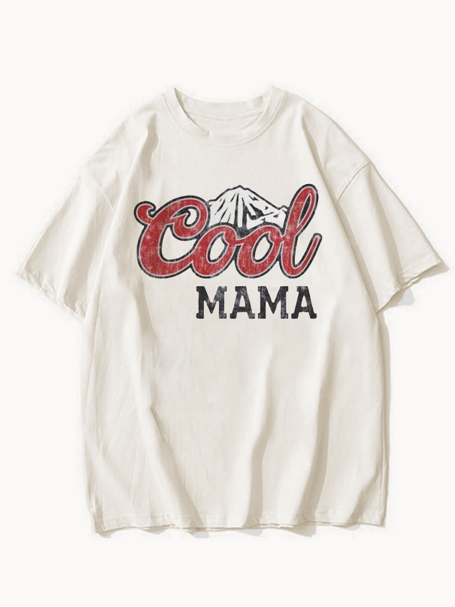 Oversized Cool Mama Graphic T-Shirt ctolen