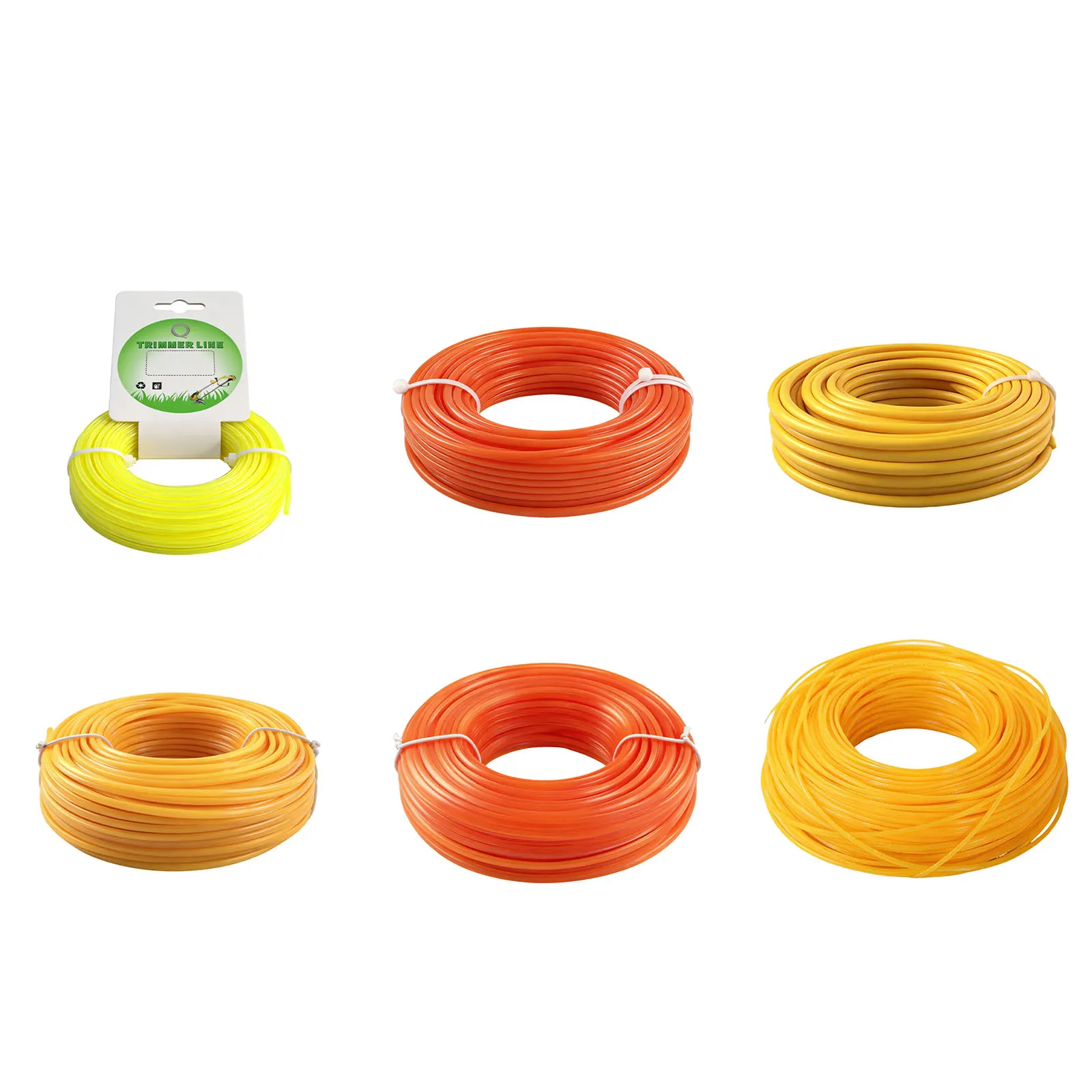 Grass String Trimmer Line High Strength Nylon Trimmer Line Replacement Wear Resistant W-eed Eater Strimmer Line for Lawn/Garden W-eed Wacker