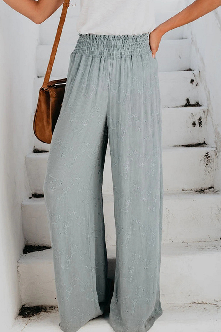 KarliDress High-waisted Loose-fitting Casual Pants P12582