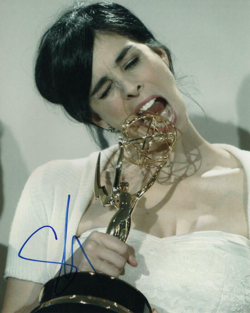 SARAH SILVERMAN SIGNED AUTOGRAPH 8X10 Photo Poster painting - SCHOOL OF ROCK, WRECK-IT RALPH