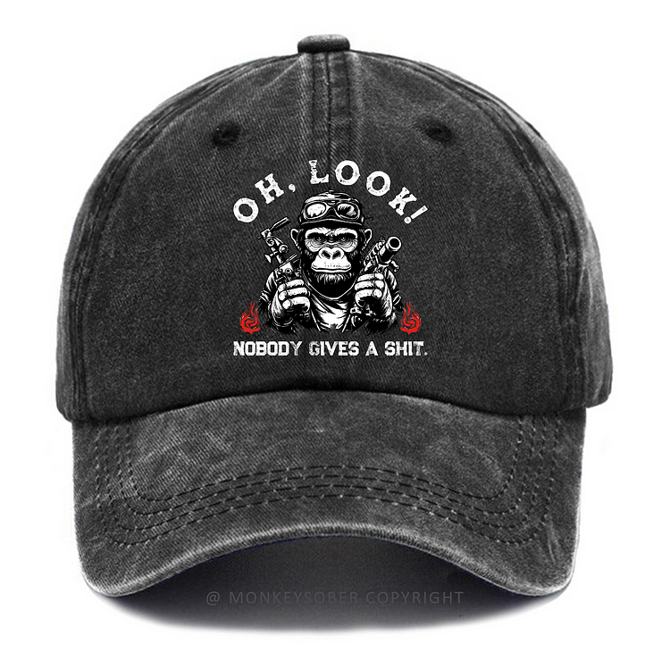 Oh Look Nobody Gives A Shit Washed Baseball Caps