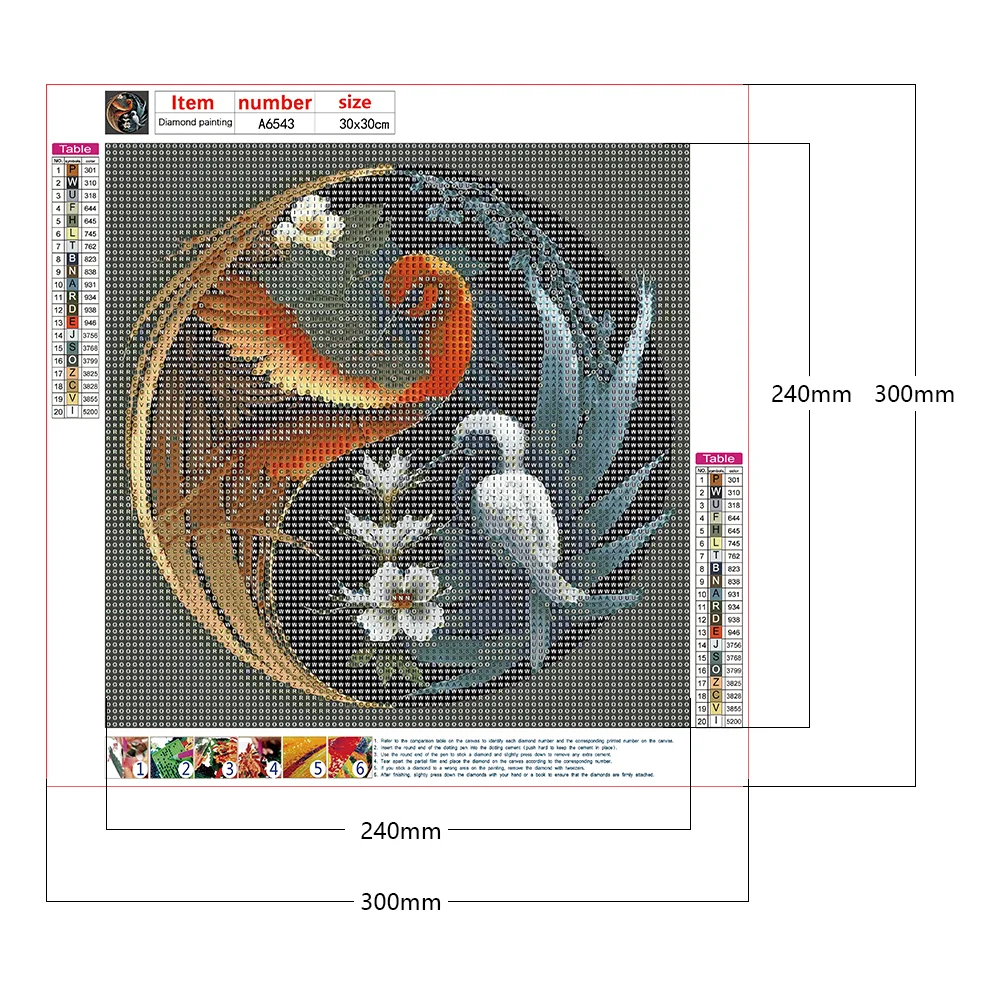 Diamond Painting - Full Round/Square Drill - Tai Chi Animals(30*30 - 50*50cm)