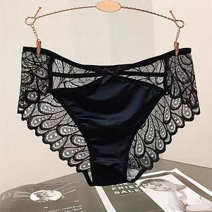 Men's Sexy Lace Embroidered Briefs