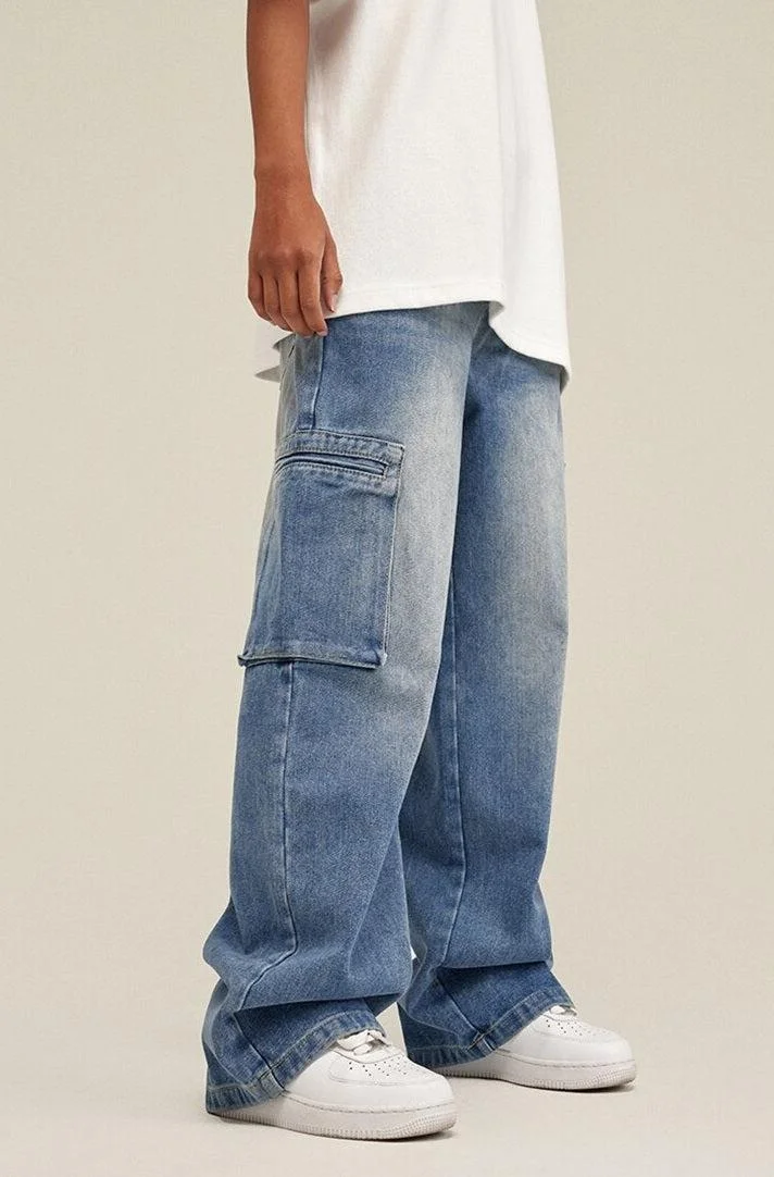 Brownm Baggy Cargo Jeans