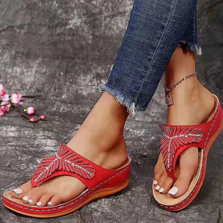 Women's Casual Tassel Flat Flip Flops