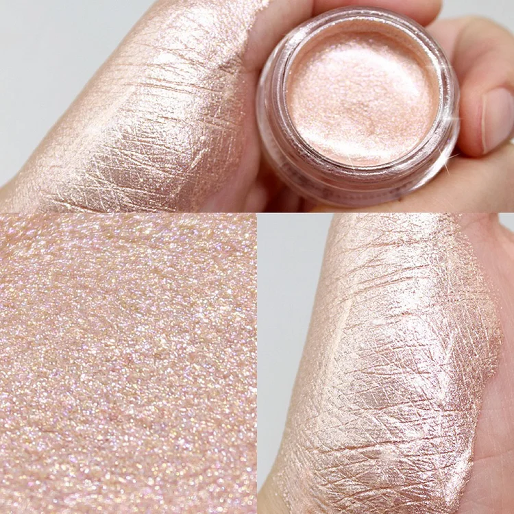 WowPlease Multi-Use Glitter Eyeshadow Waterproof Jelly - Gold&Pearl