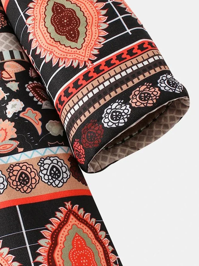 Orange Tribal Outerwear