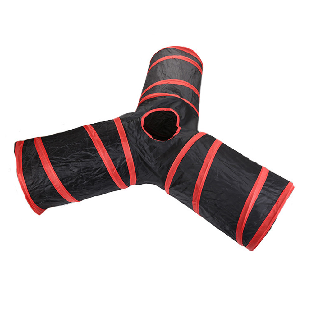 

Y-Type Three Channel Collapsible Play Tunnel Cat Toys Cat Tent Pet Supplies, 501 Original