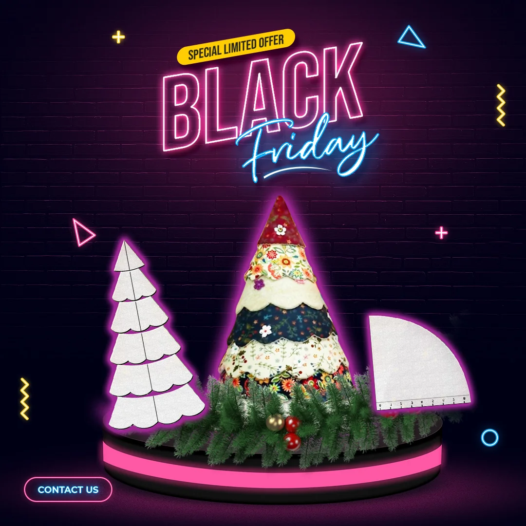 Handmade Christmas Tree Quilting SetWith Instructions