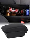 Car Armrest Box with USB Ports Seat Storage Box Fit for Honda Fit Jazz 2008-2013