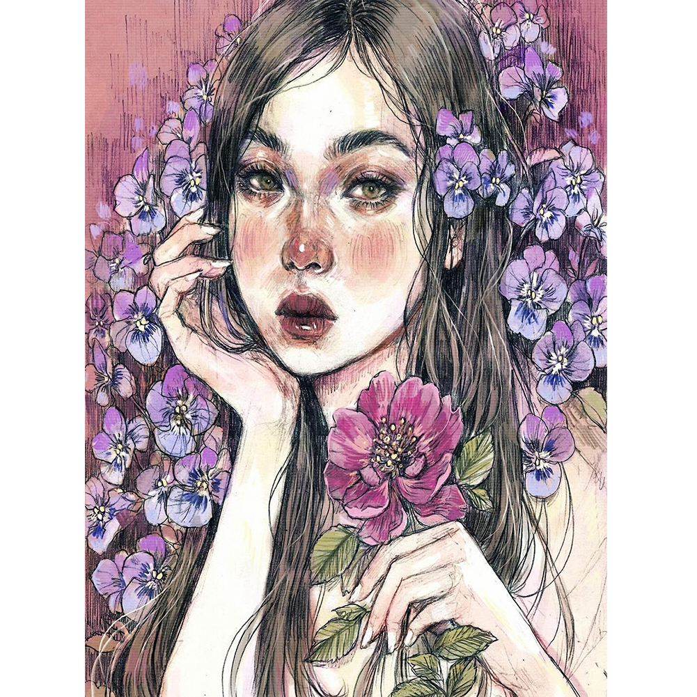 

Girl - Round Drill Diamond Painting - 30*40CM, 501 Original