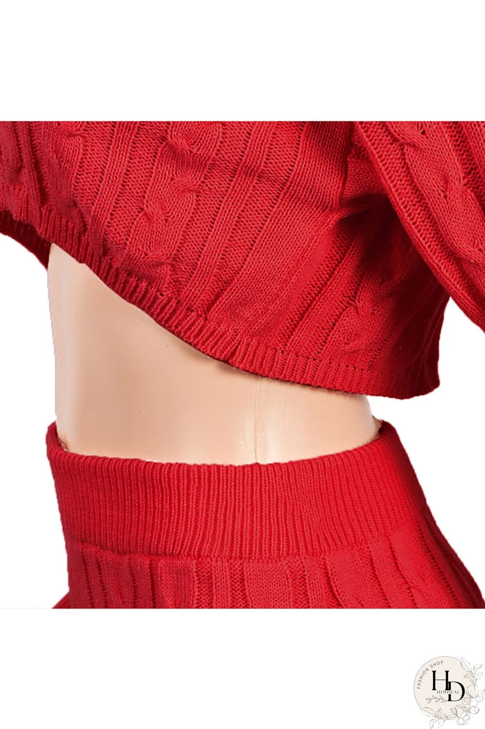 Orange Wool Europe and America Solid Two Piece Suits pencil Long Sleeve Two-Piece Short Set