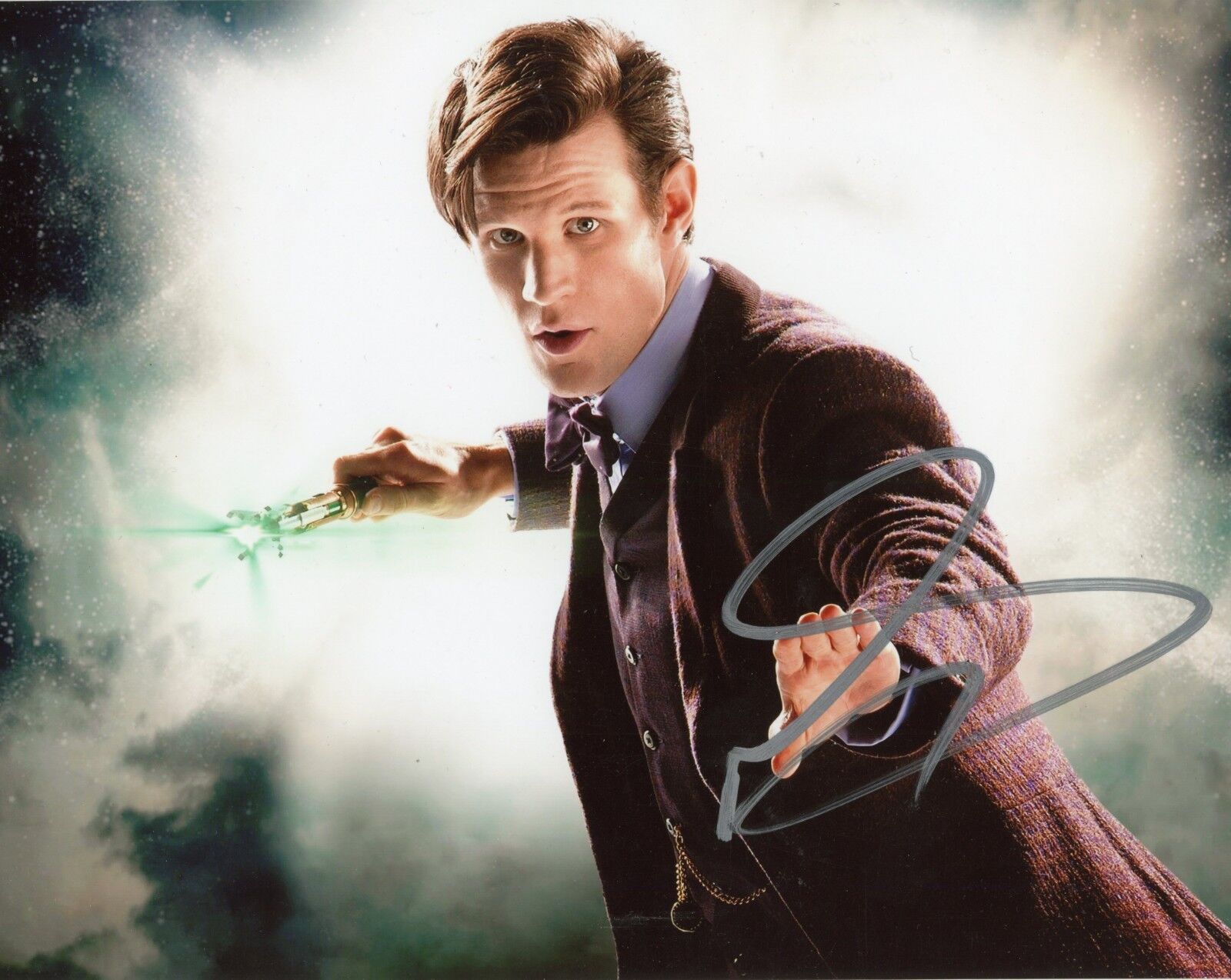 ~~ MATT SMITH Authentic Hand-Signed DOCTOR WHO - 11TH DR.