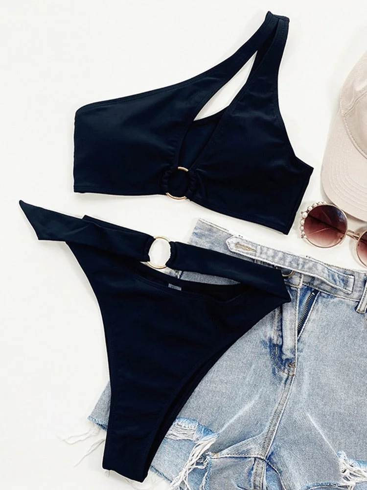 Peachtan Push Up Bikinis Solid Swimsuit Women Sexy Bathing Suits Swimwear Conjunto Biquinis Feminino Trajes De Ba&ntilde;o Mujer 2022