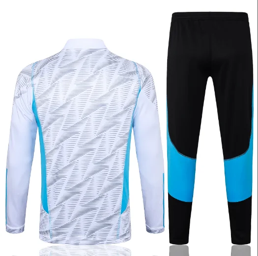 23/24 Argentina Half-Pull Training Suit White Set Football T-Shirt Thai Quality