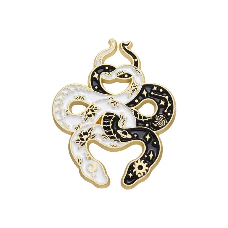 Cartoon Style Snake Shark Alloy Stoving Varnish Plating Unisex Brooches