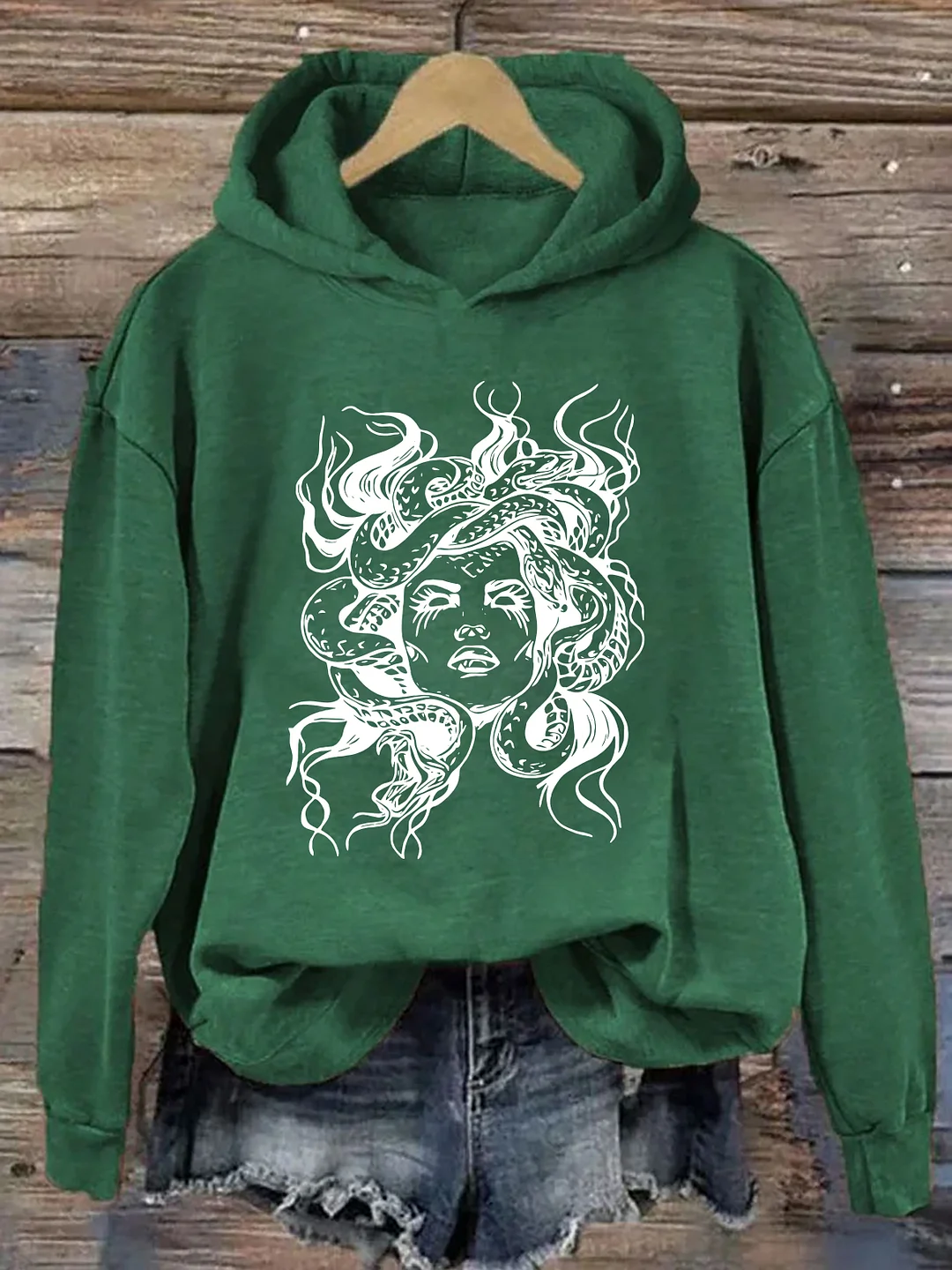Medusa Snake Face Hoodie