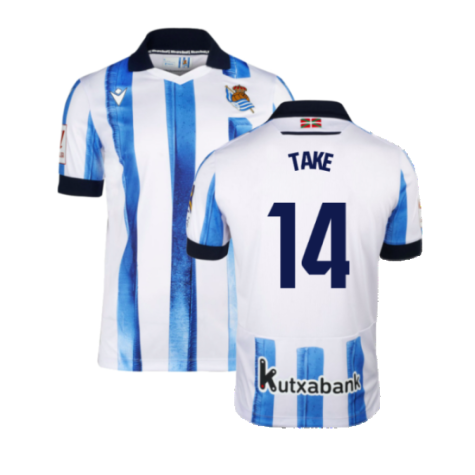 Real Sociedad Takefusa Kubo 14 Home Shirt Kit 2023-2024