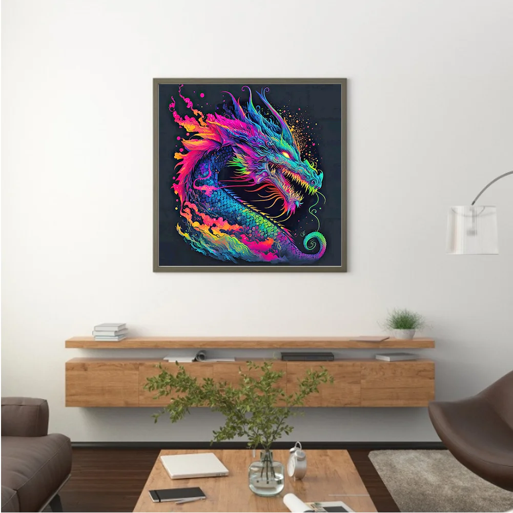 Diamond Painting - Full Round Drill - Dragon(30*30cm)
