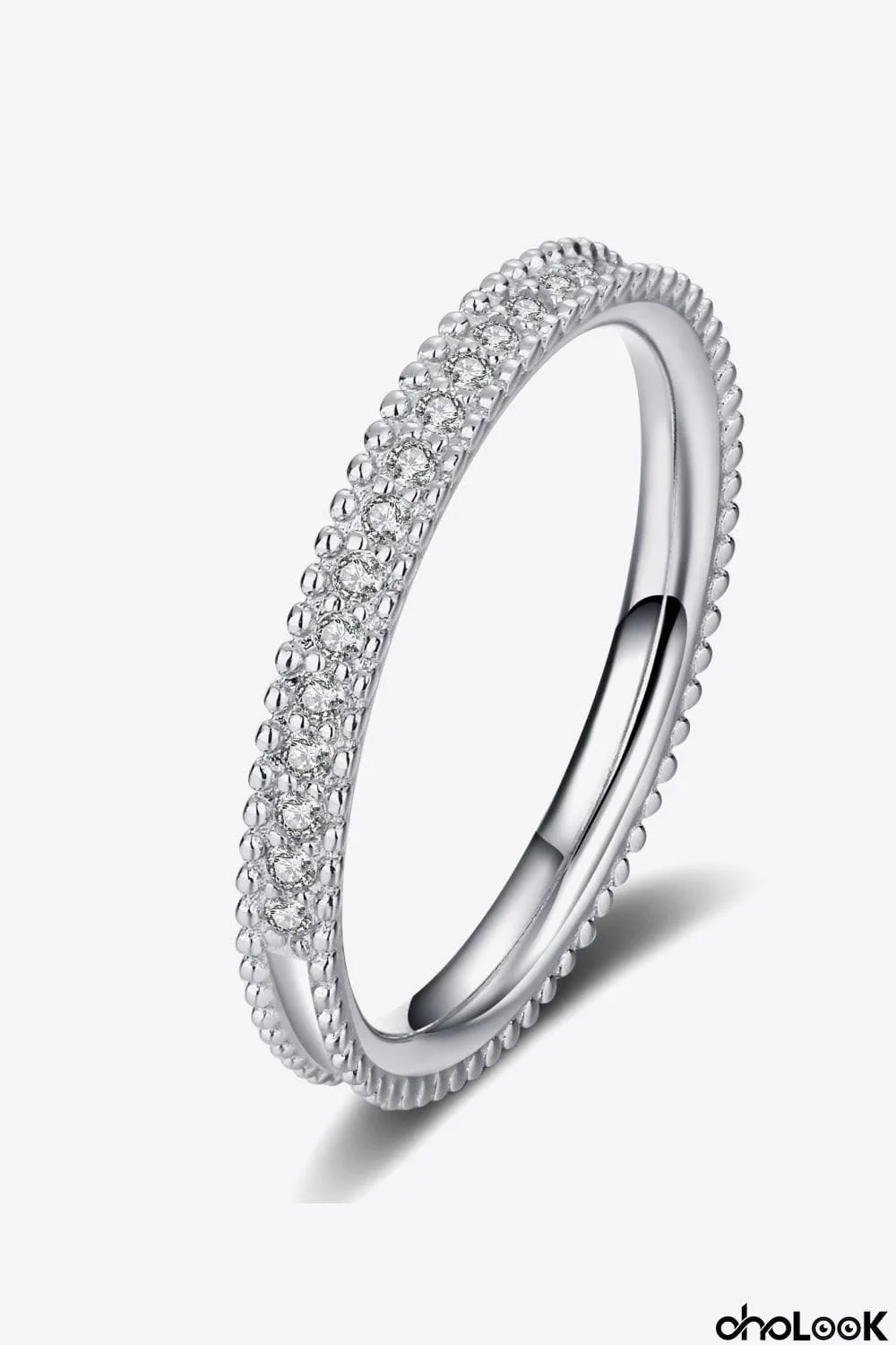 Drop Everything Now Moissanite Ring