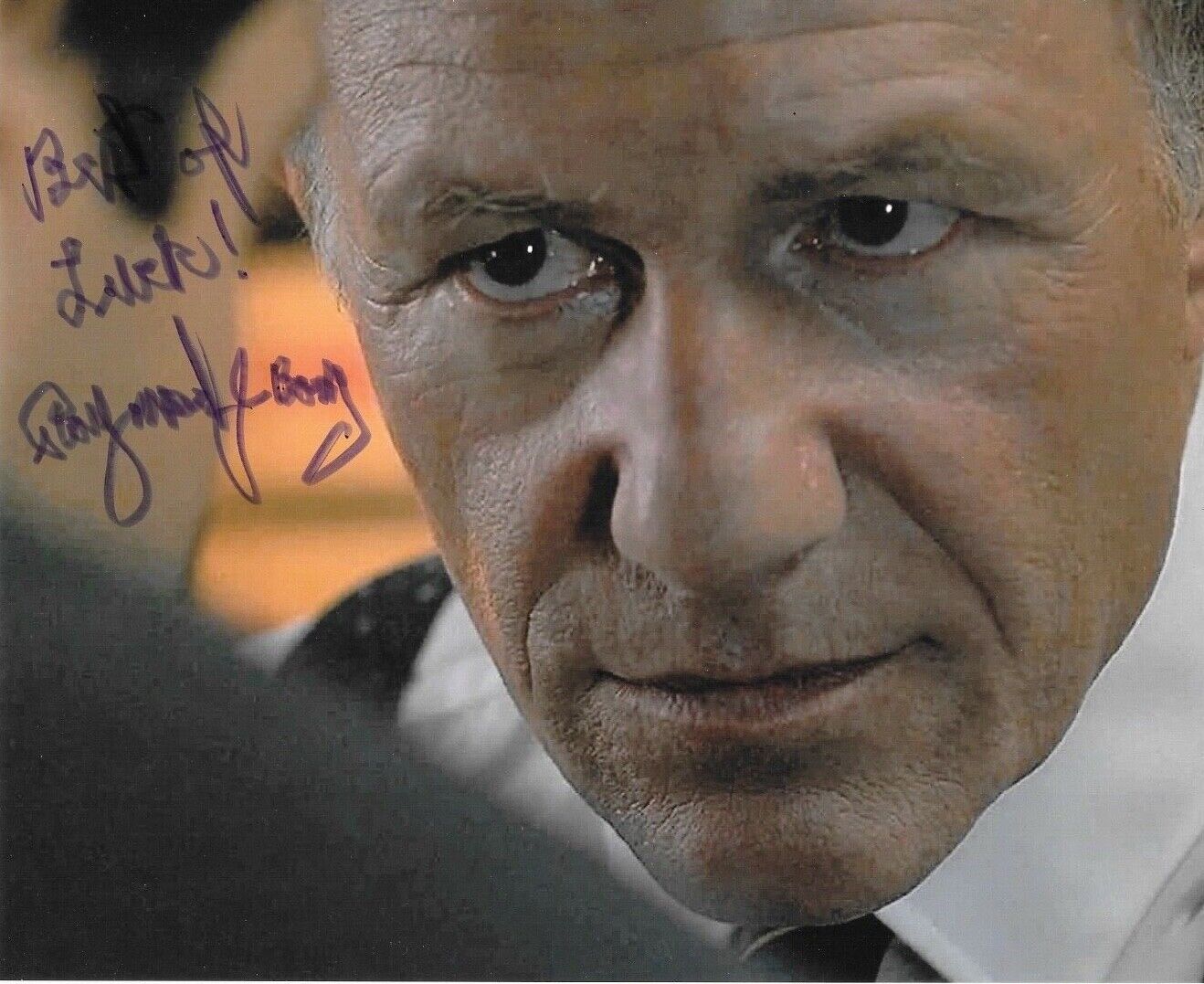 * RAYMOND J. BARRY * signed 8x10 Photo Poster painting * THE X-FILES * COA * 2