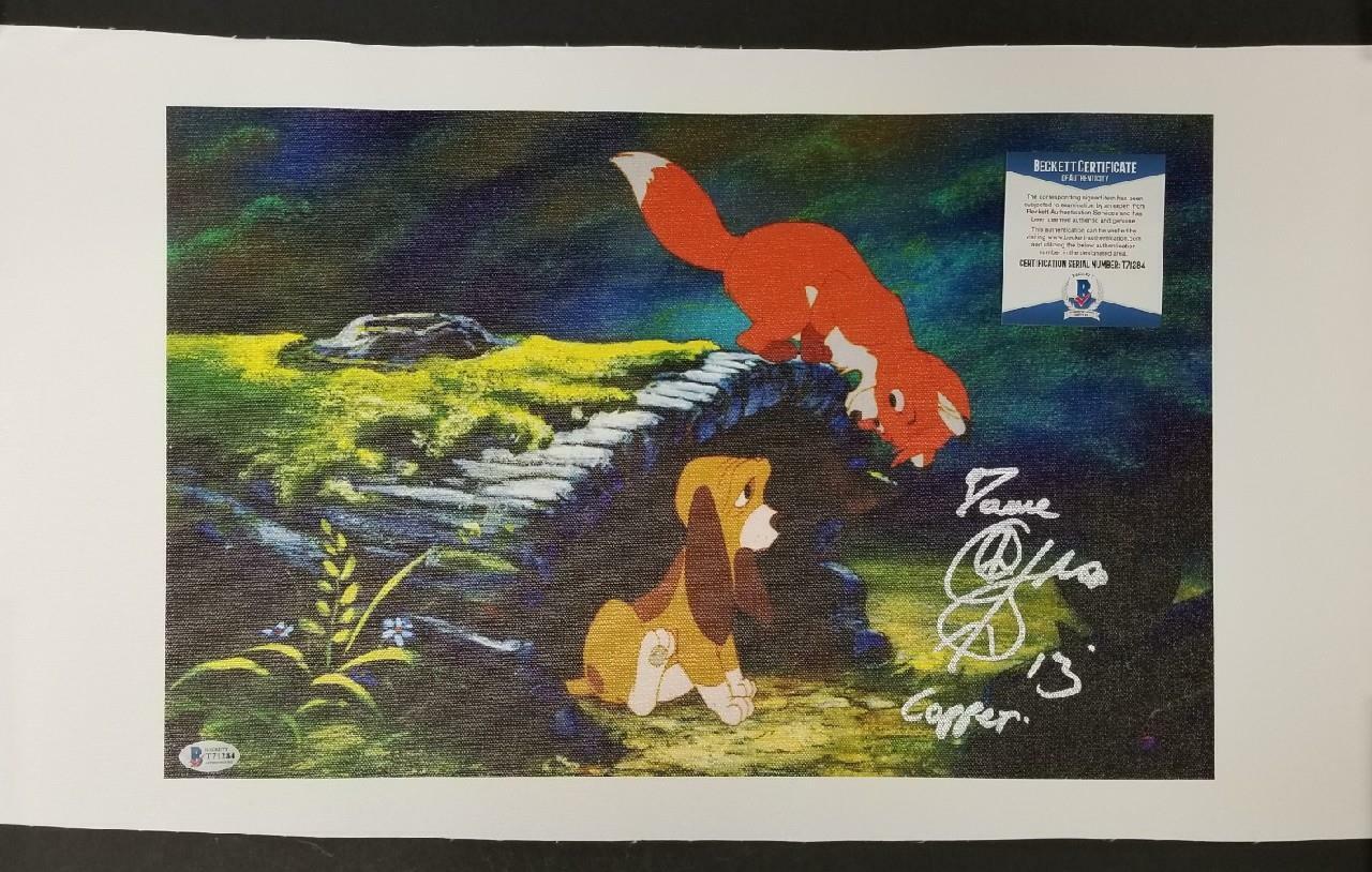 Corey Feldman signed Disney's Fox and the Hound 11x17 Canvas Photo Poster painting (A) ~ BAS COA