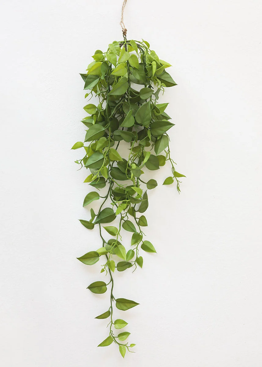 Artificial Plants Hanging Philodendron Bush - 49.5"