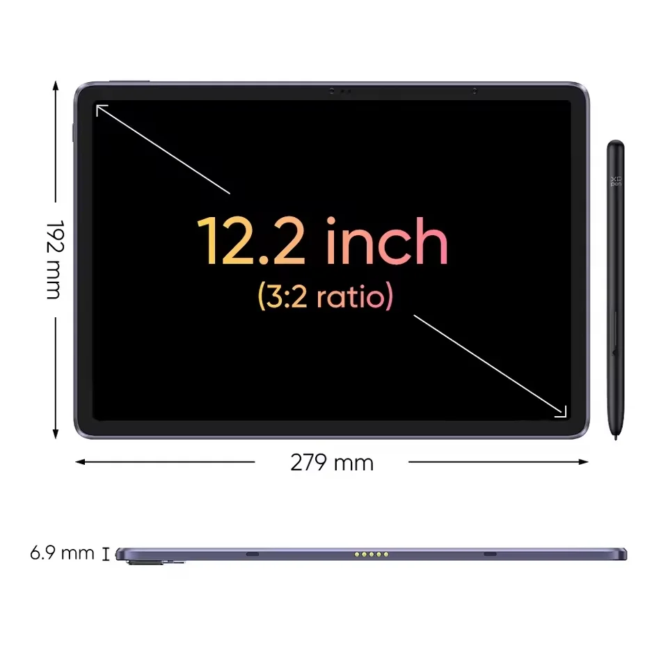 XPPen Magic Drawing Pad 12-calowy tablet z systemem Android Pad Rozdzielczość 2K 16384 Poziomy ciśnienia 8 GB 256 GB Tablet graficzny do rysowania Monitor