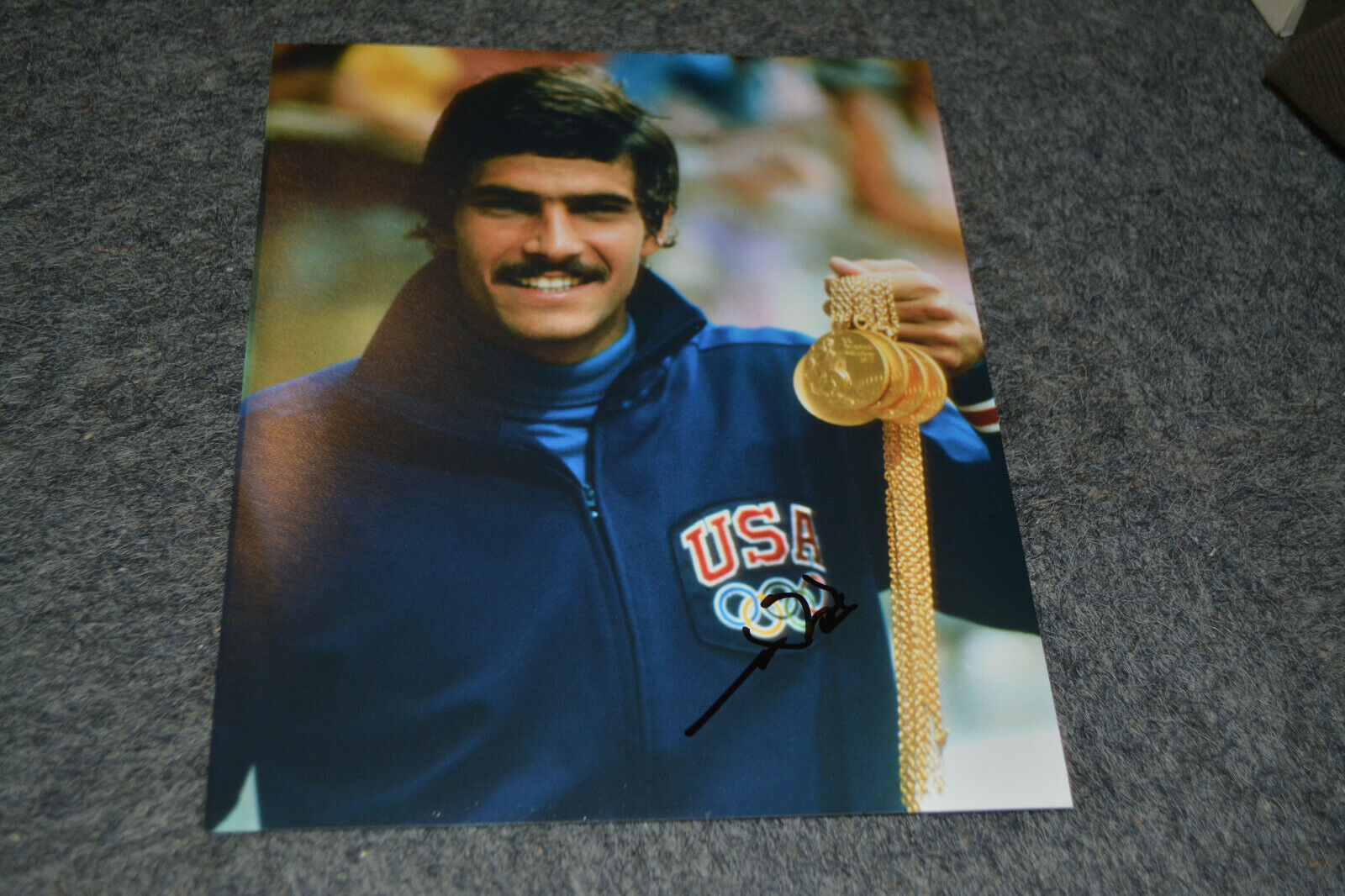 MARK SPITZ signed autograph 8x10 / 20x25 cm In Person OLYMPIC SWIMMING