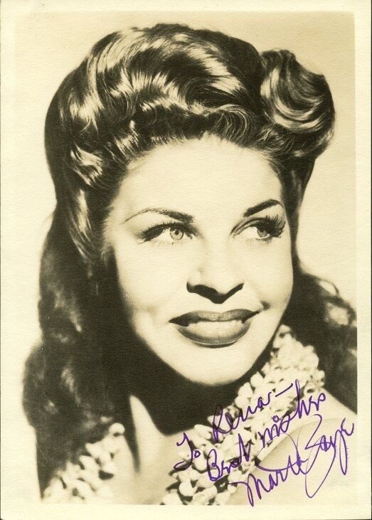 Vintage MARTHA RAYE Signed Photo Poster painting