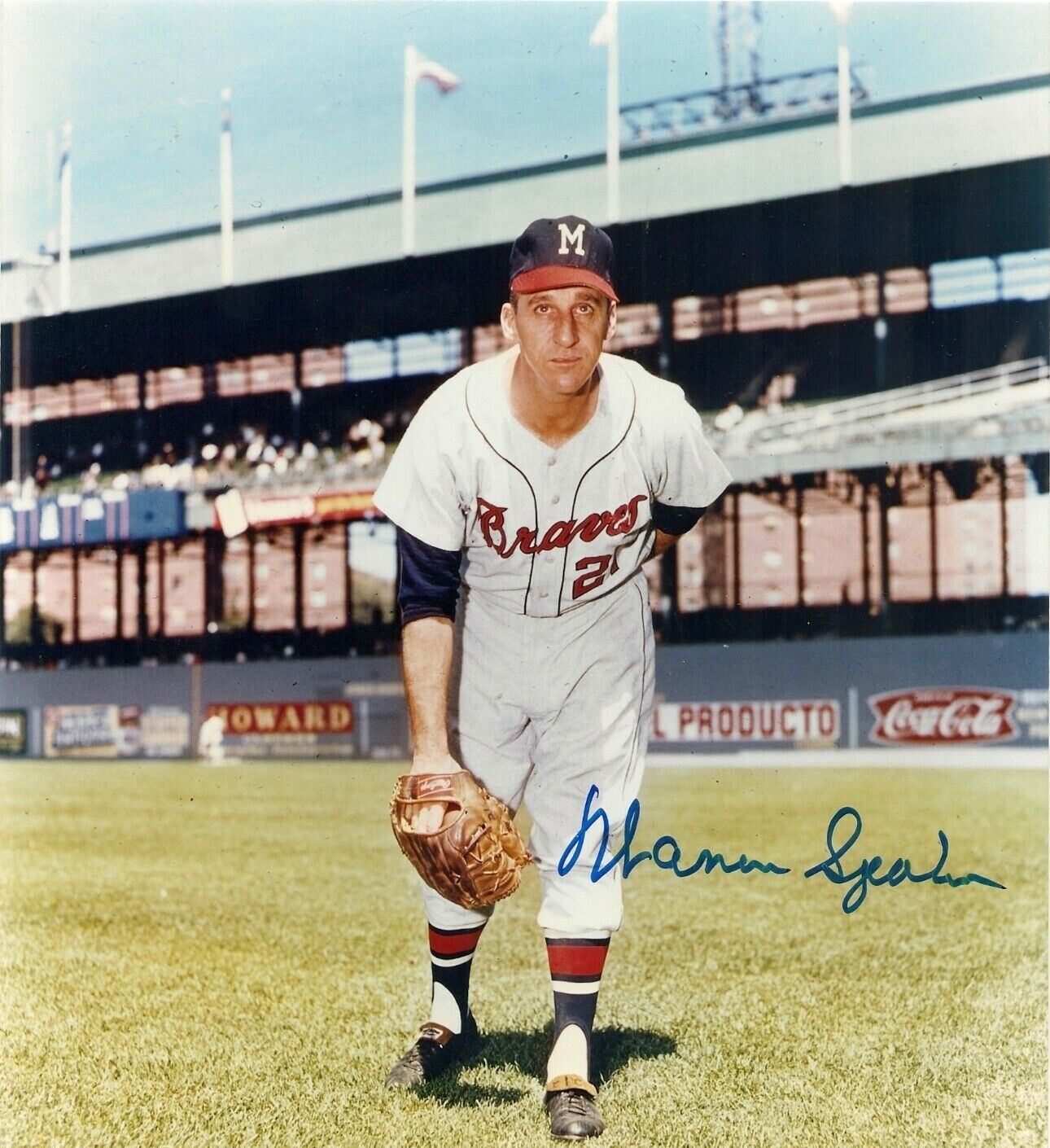 Warren Spahn 8 x10 Autographed Signed Photo Poster painting ( HOF Braves ) REPRINT