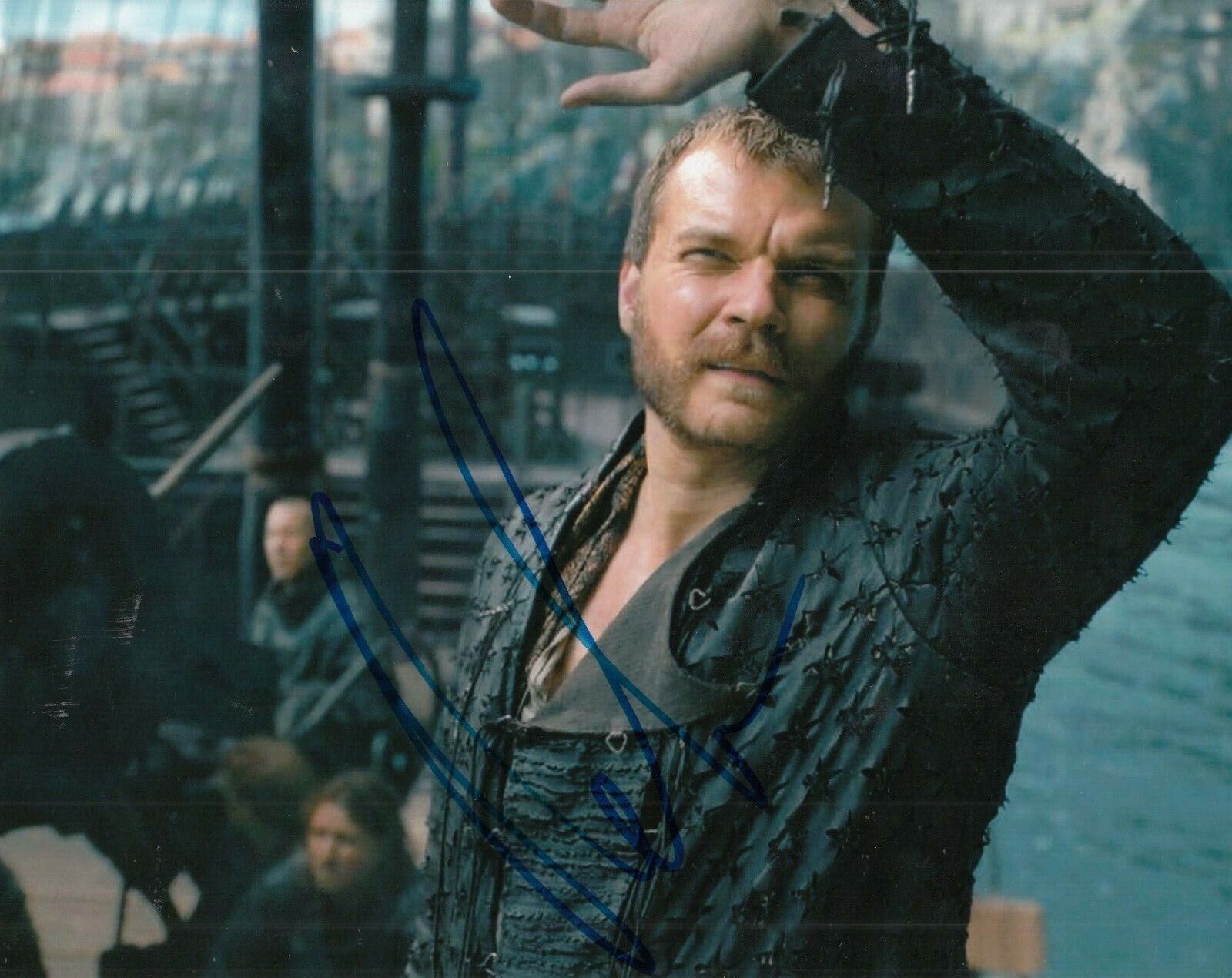 PILOU ASBAEK signed (GAME OF THRONES) Euron Greyjoy 8X10 Photo Poster painting *PROOF* W/COA #2