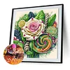 DIY Partial Special Shaped Drill Diamond Painting-Flower