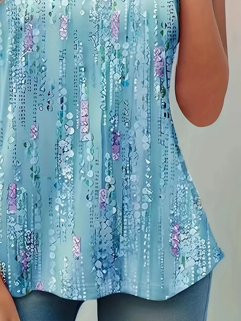 Women Half Sleeve V-neck Solid Color Dress