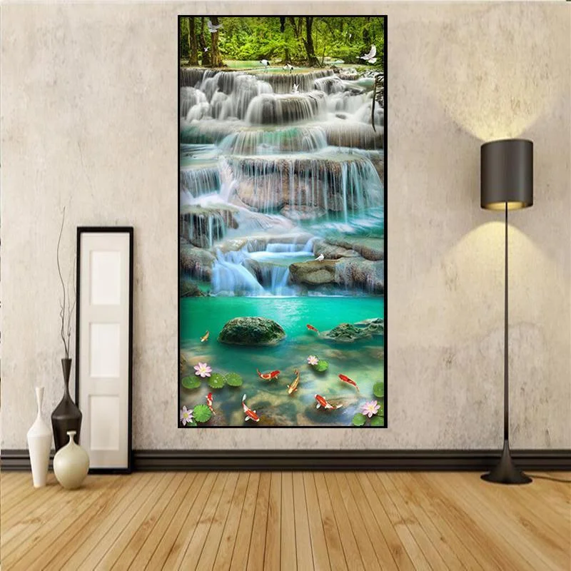 Diamond Painting - Full Round Drill - Waterfall (85*45cm)