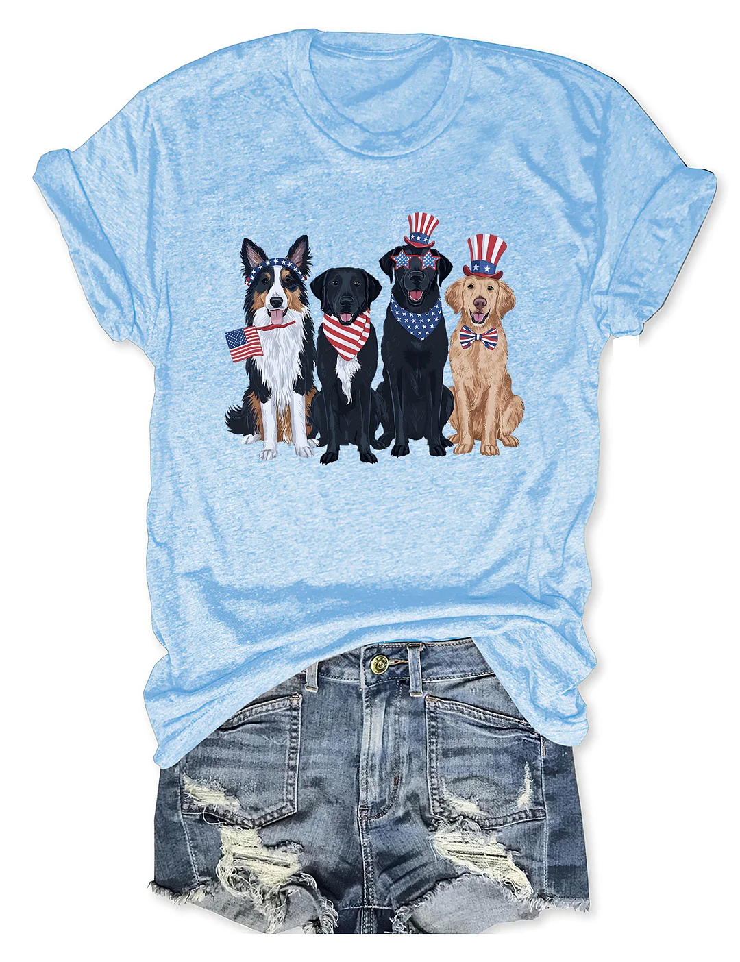 Golden Retriever 4th Of July T-shirt