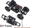AMK 313mm Wheelbase RC Crawler Chassis Frame Builders Kit with 2-Speed Transmission 35T 550 Motor for TRX4 D90 DIY Upgrade (Chassis with Wheels)
