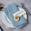 42 x 42cm Gentle Wedding Event Resturant Raw Edge Napkins