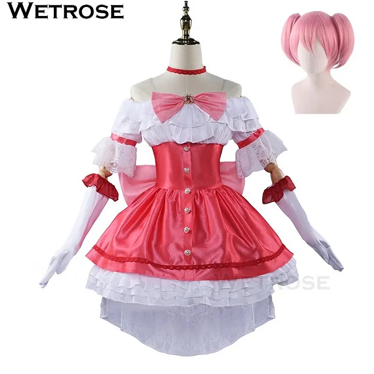 【Wetrose】In Stock Madoka 2024 Cosplay Costume Puella Magi Kaname ☆Magica Movie Walpurgisnacht Rising Full Set Wig Halloween Xmas