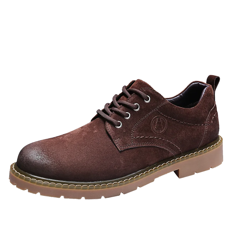 100% Genuine Leather Oxfords Shoes Men Cow Leather Casual Shoes Male Outdoor High Quality Mens Flats Lace-Up Footwear Walkerpeak