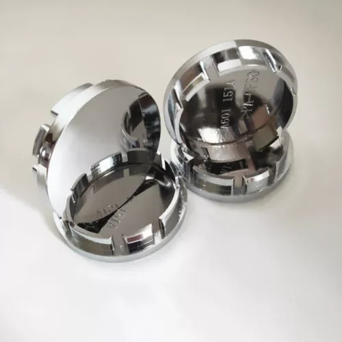 Dronehint 4x Universal Car Parts Wheel Center Caps Tyre Rim Hub ABS Chrome Caps Cover 56mm (For: Land Rover) Parts