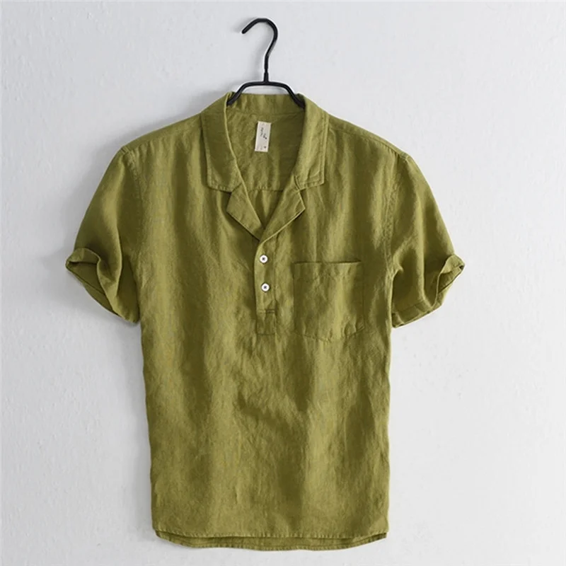 Men's Casual Stand Collar Slim Fit Shirt