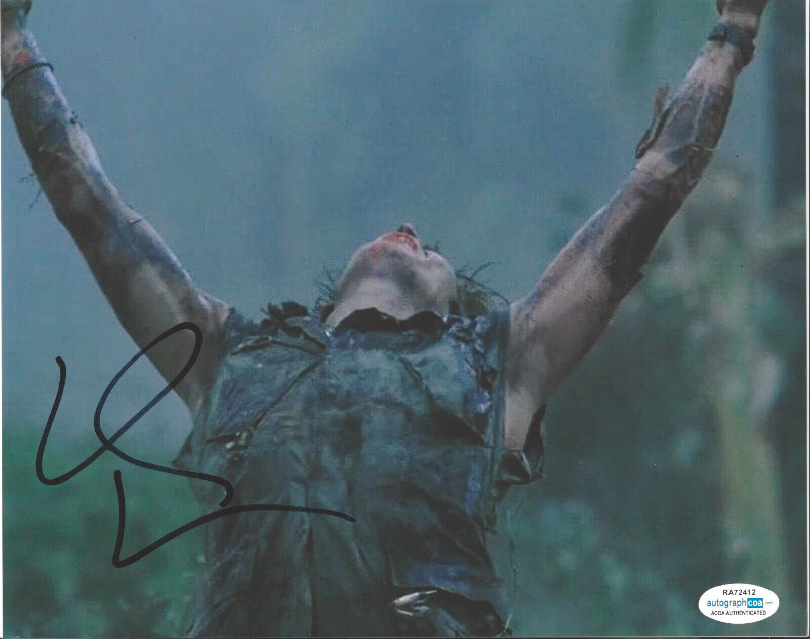 ACTOR WILLEM DAFOE SIGNED AUTHENTIC AUTOGRAPHED 'PLATOON' 8x10 Photo Poster painting ACOA